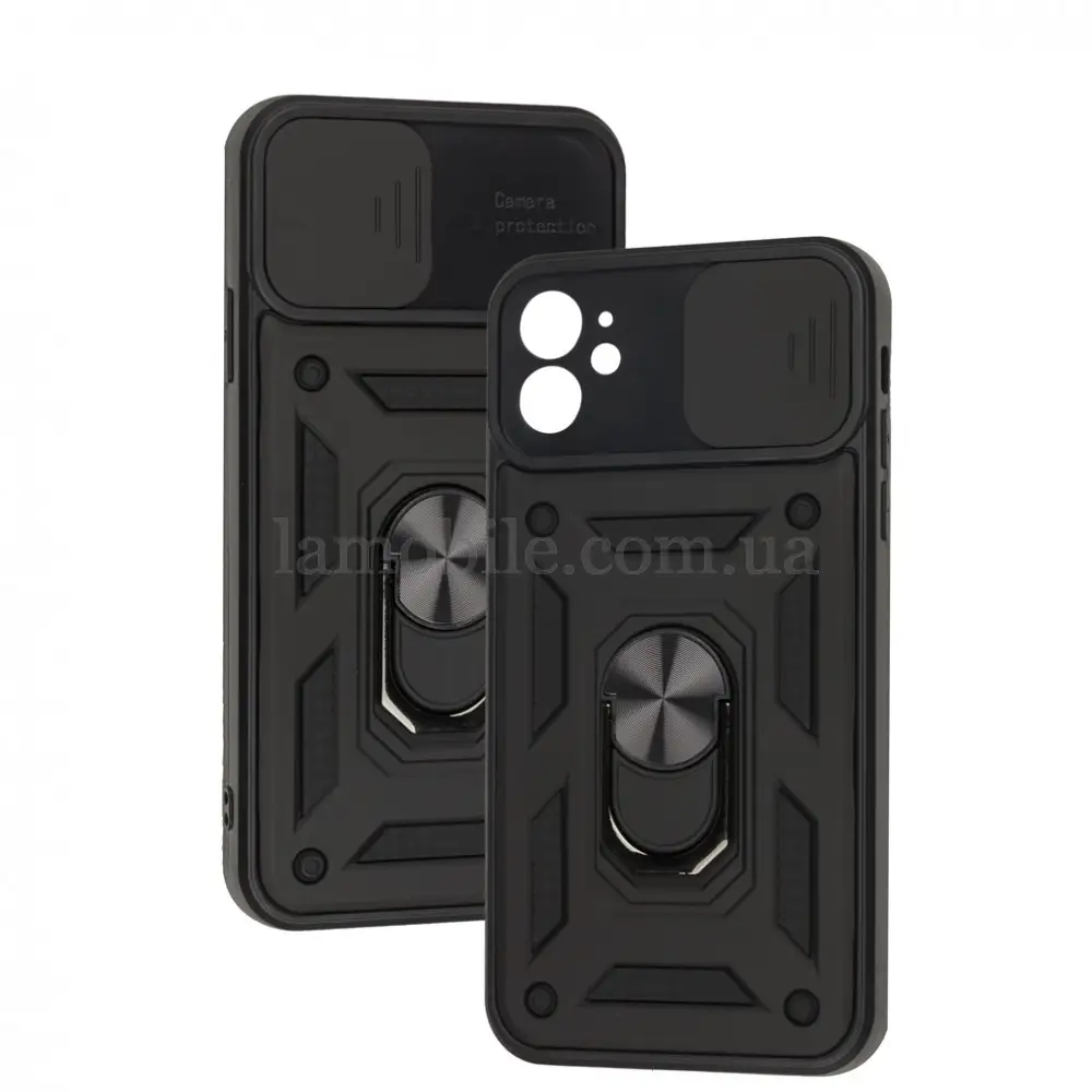 Чохол для iPhone 11 Serge Ring Armor ударостійкий чорний