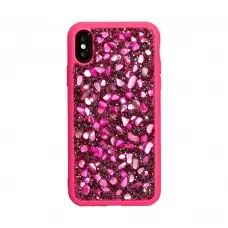 Чехол для iPhone X / Xs Bling World Stone розовый