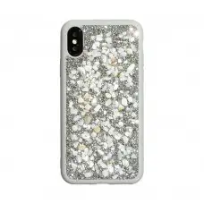 Чехол для iPhone X / Xs Bling World Stone серебристый