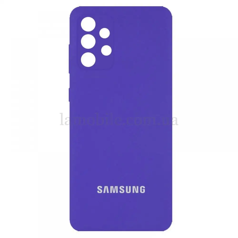Чохол для Samsung Galaxy A32 (A325) Silicone Full camera purple