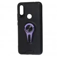 Чехол для Xiaomi Redmi 7 Car mount с магнитом черно-фиолетовый