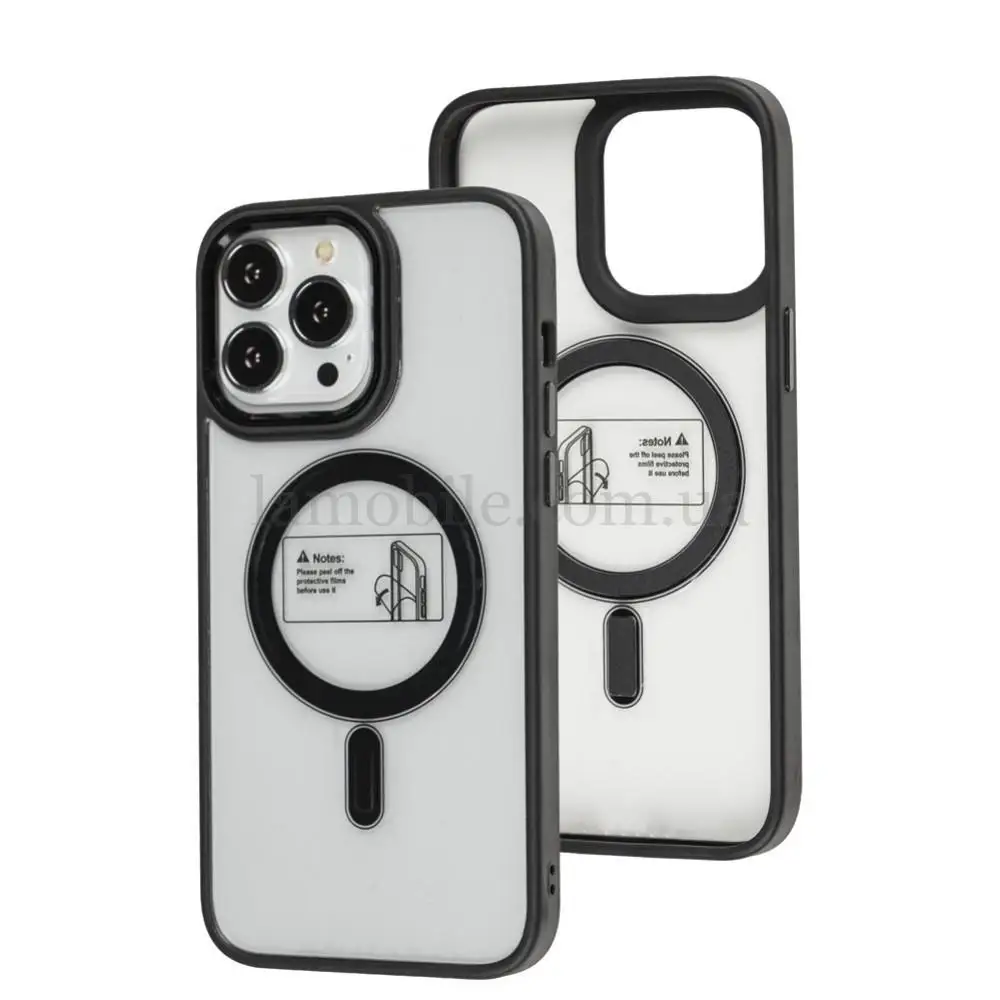 Чохол для iPhone 13 Pro Max Metal Bezel MagSafe рожевий