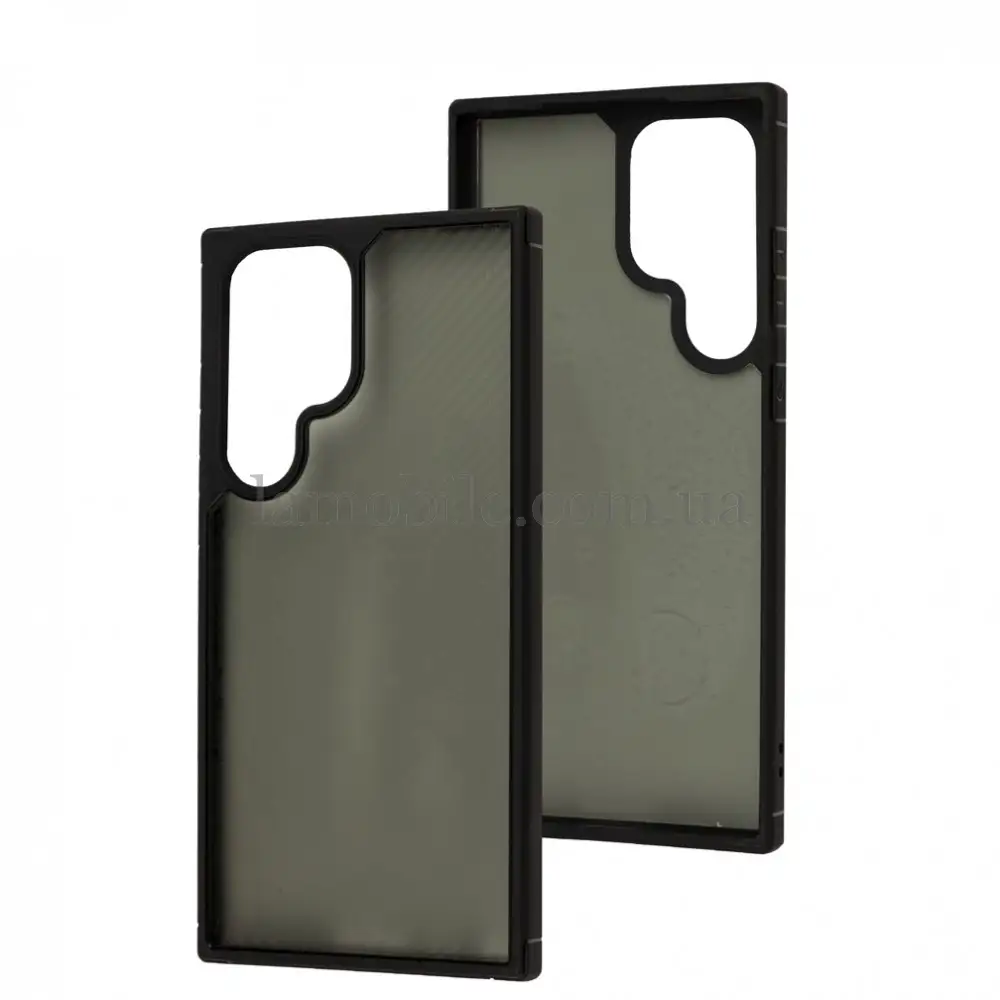 Чохол для Samsung Galaxy S23 Ultra Berlia carbon fiber чорний