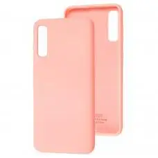 Чехол для Samsung Galaxy A70 (A705) Full without logo персиковый