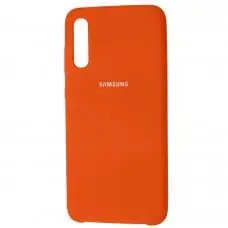 Чехол для Samsung Galaxy A70 (A705) Silky Soft Touch оранжевый
