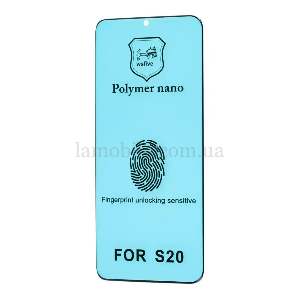 Захисна плівка Samsung S20 (G980) Polymer Nano Full Glue чорний (OEM)