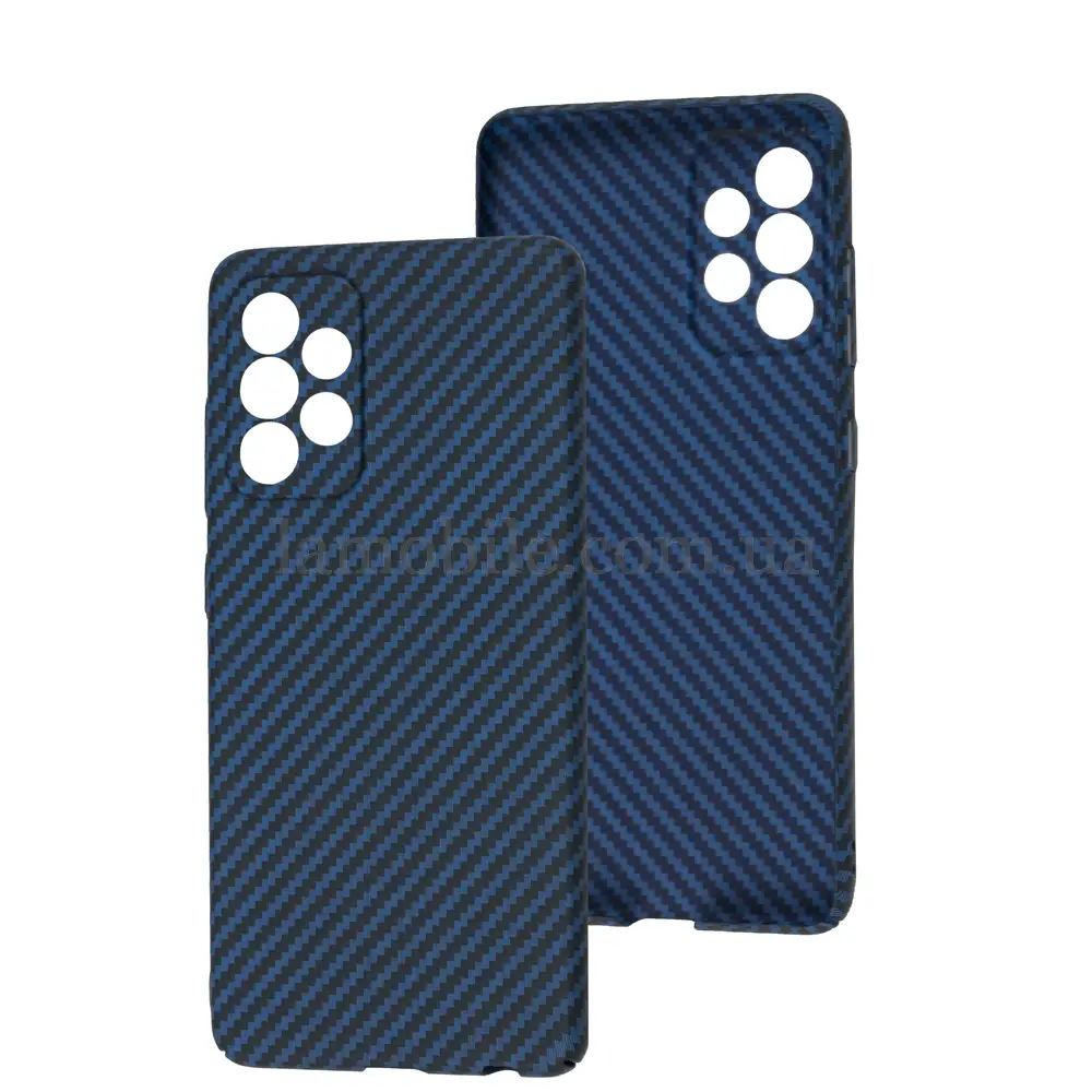 Чехол для Samsung Galaxy A52 Carbon New blue