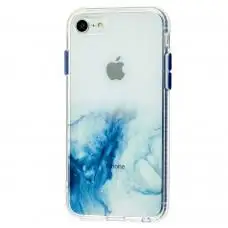 Чехол для iPhone 7 / 8 / SE 20 Transparent mramor бледно серый