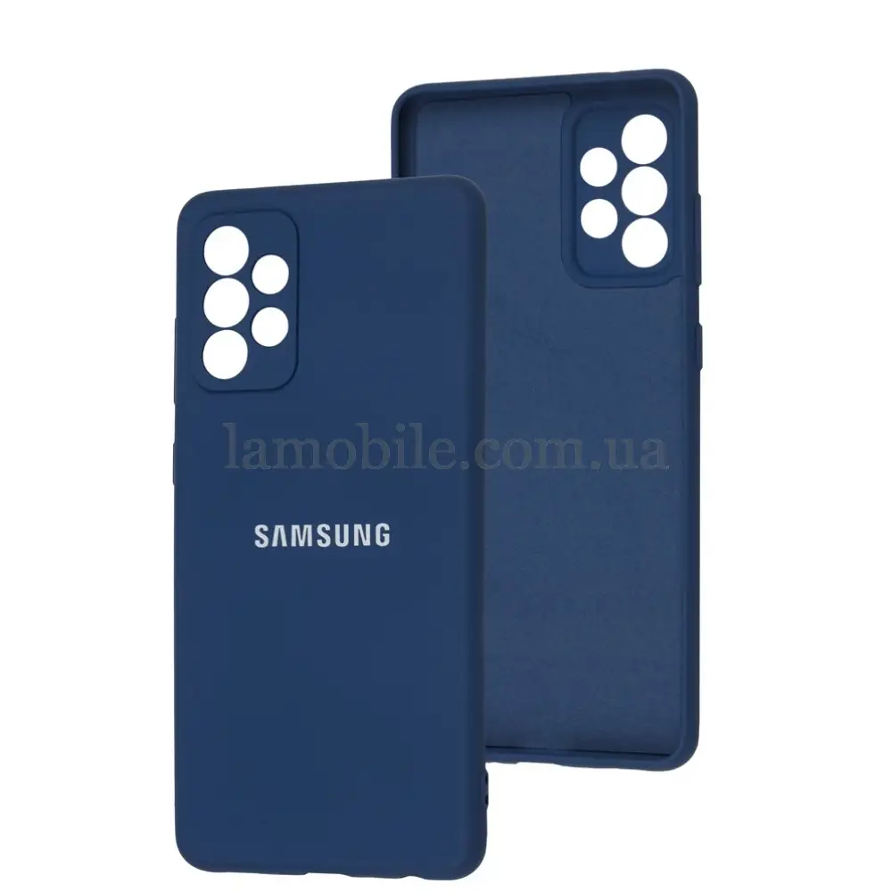 Чехол для Samsung Galaxy A72 Full camera синий/navy blue