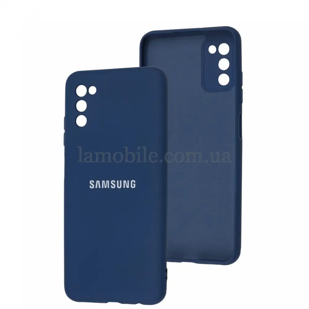 Чохол для Samsung Galaxy A03s (A037) Full camera синій / navy blue
