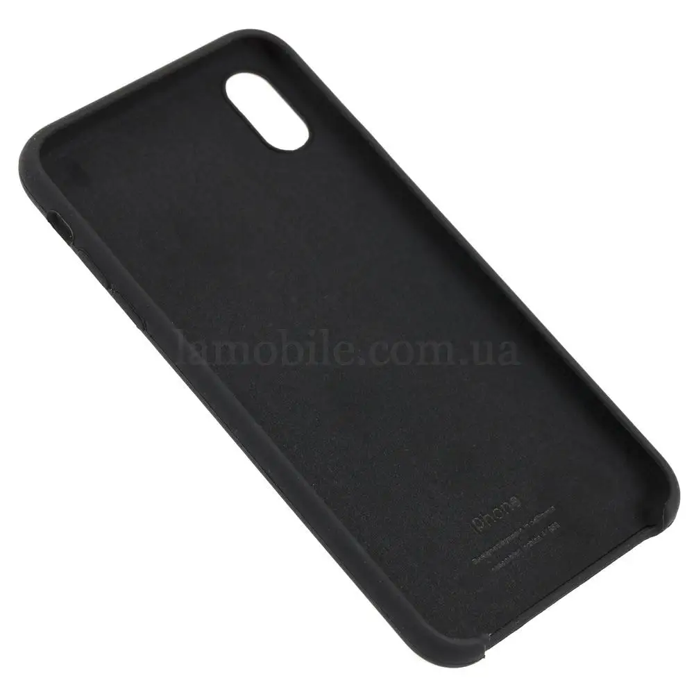 Чехол silicone для iPhone Xs Max case черный