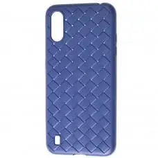 Чехол для Samsung Galaxy A01 (A015) Weaving синий