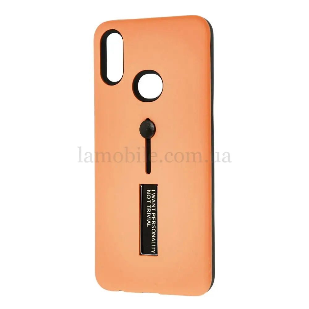 Чехол для Samsung Galaxy A10s (A107) Kickstand персиковый