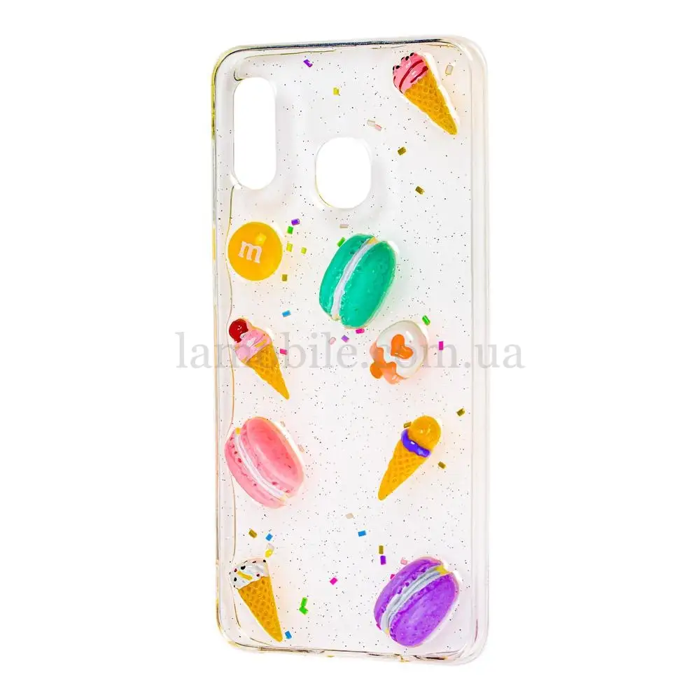 Чохол macaron 3D для Samsung Galaxy A20/A30 прозорий