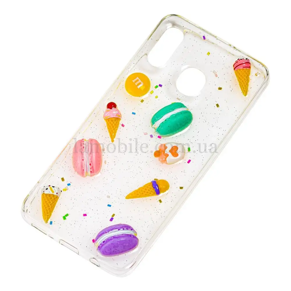 Чохол macaron 3D для Samsung Galaxy A20/A30 прозорий