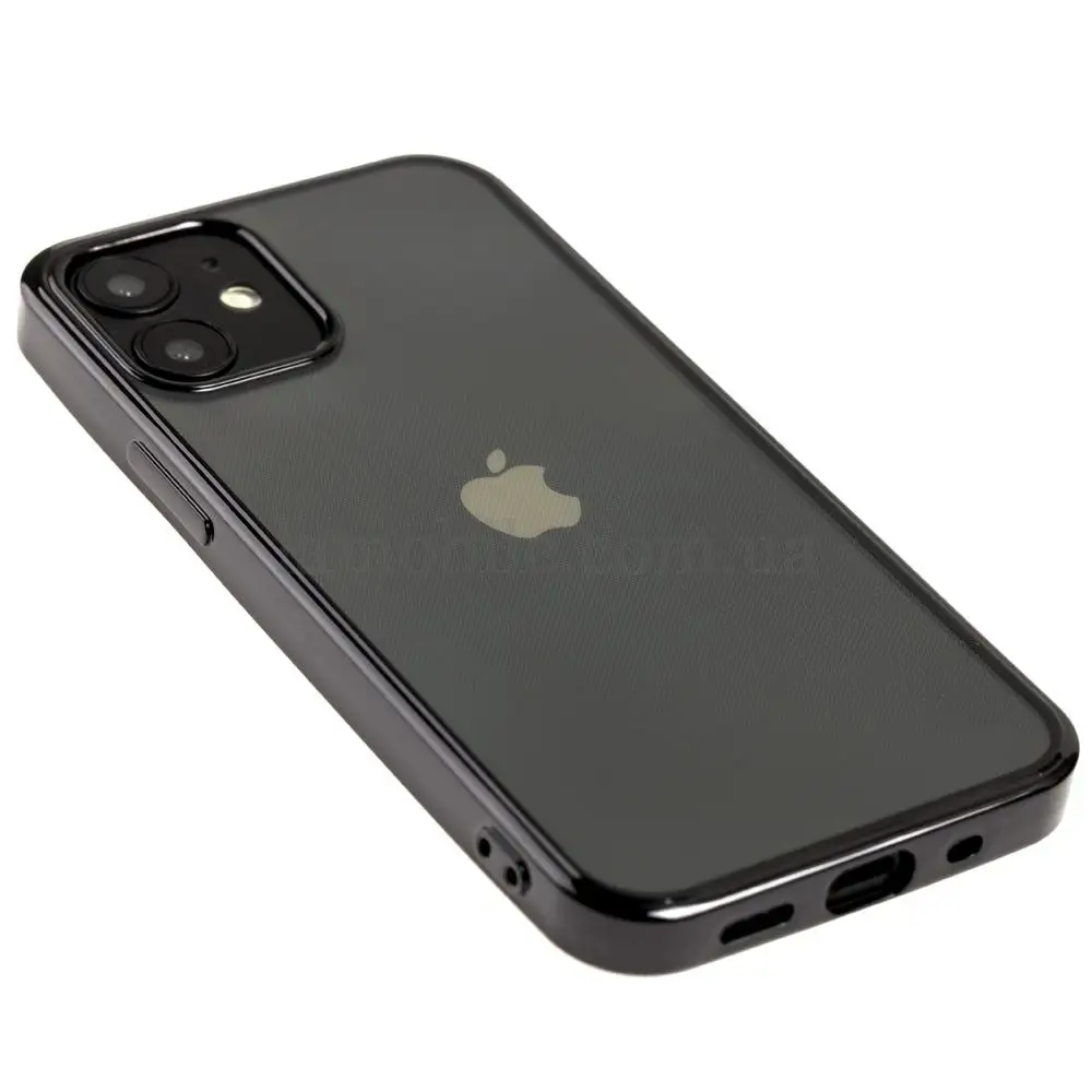Чехол для iPhone 12 mini Glossy edging черный