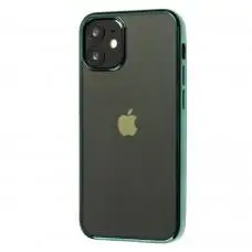 Чохол для iPhone 12 mini Glossy edging темно-зелений