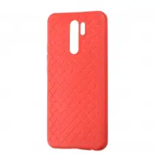 Чехол для Xiaomi Redmi 9 Weaving case красный