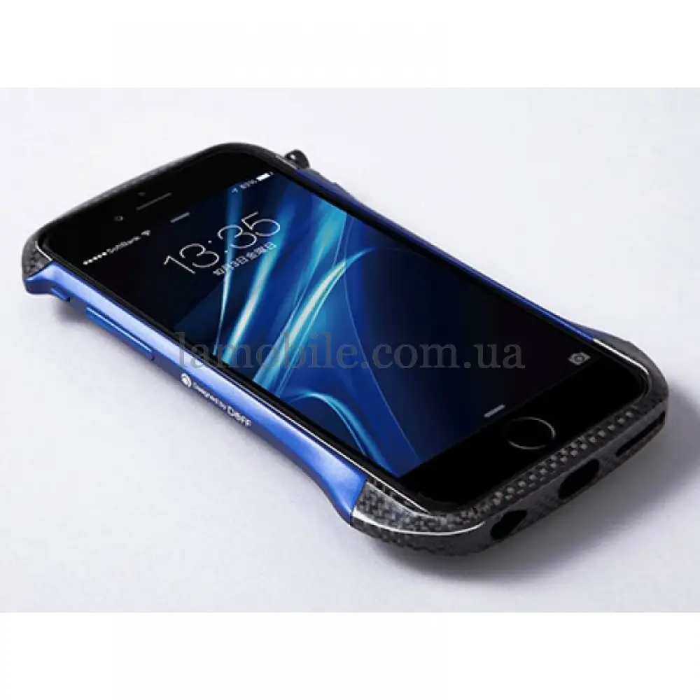 Металлический бампер для iPhone 6 DeFF Hybrid синий