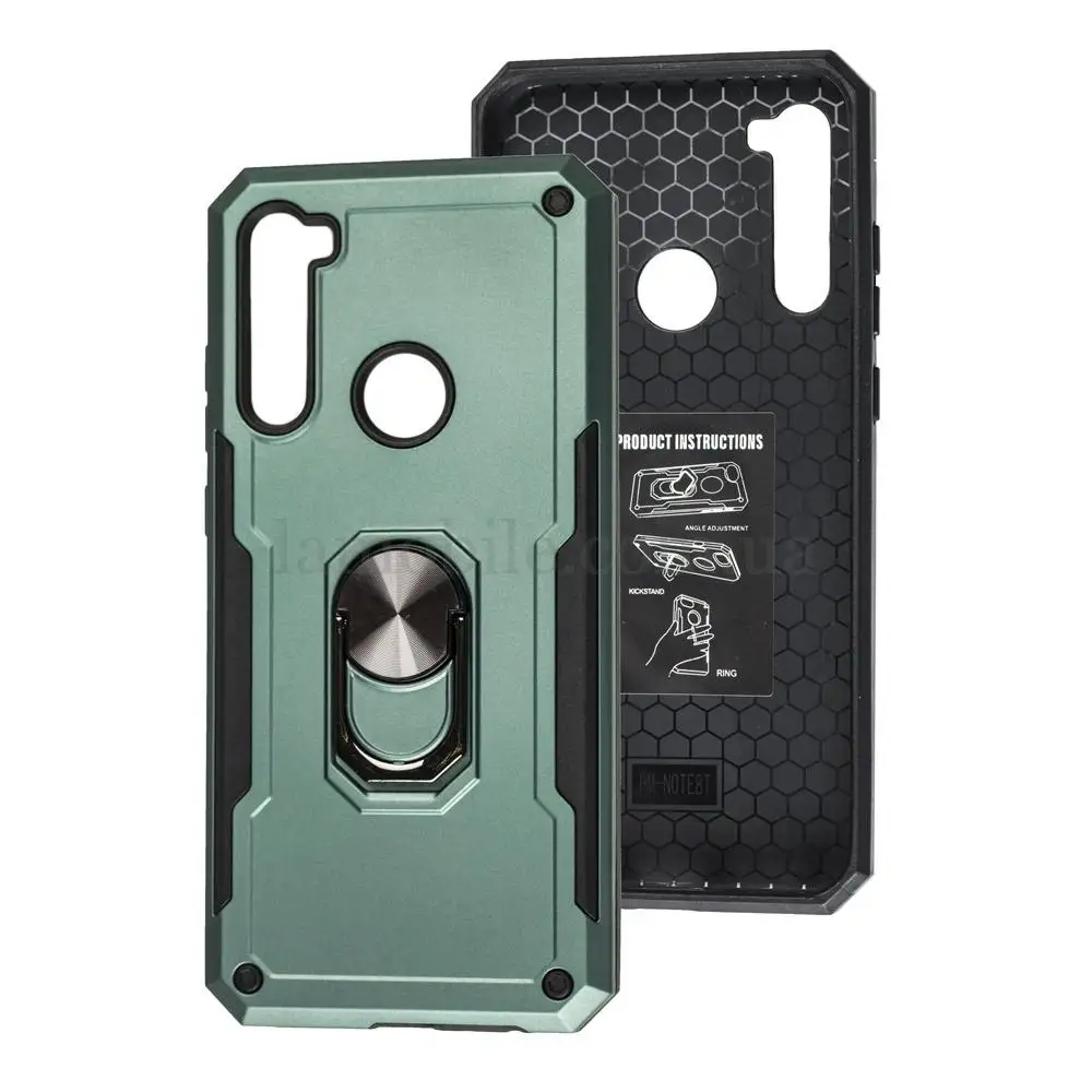 Чехол для Xiaomi Redmi Note 8T Honor Hard Defence зеленый