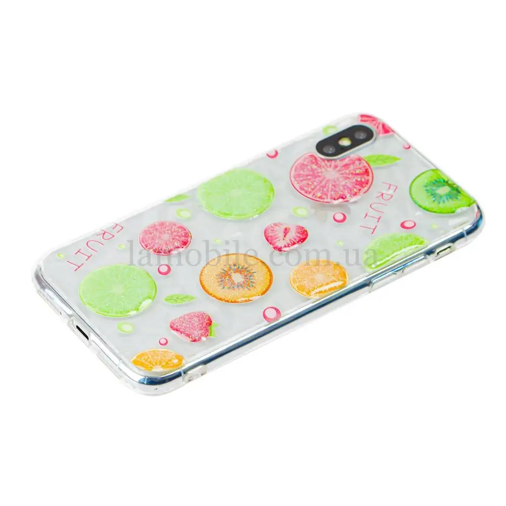 3D чехол Summer для iPhone X / Xs print киви