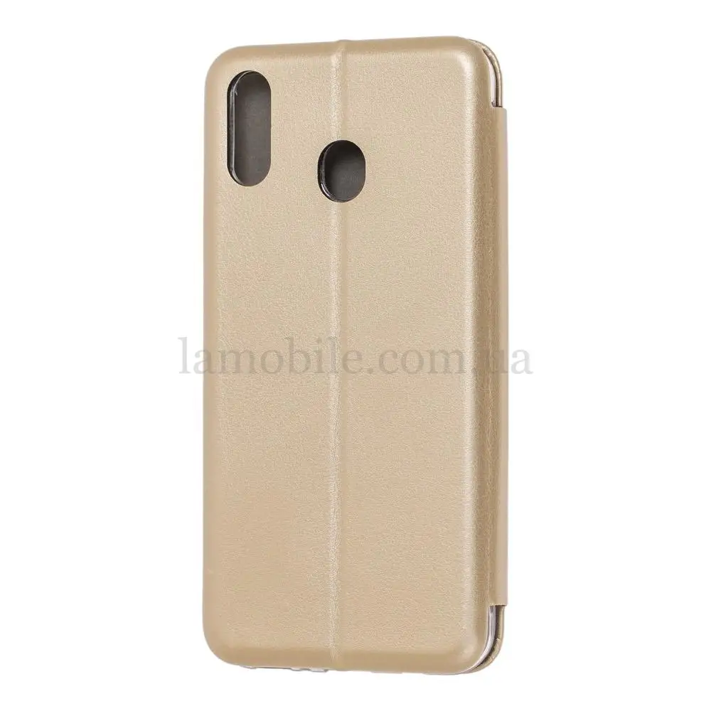 Чехол книжка Premium для Samsung Galaxy M20 (M205) золотистый