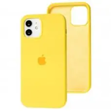 Чехол для iPhone 12 / 12 Pro Silicone Full желтый / neon yellow