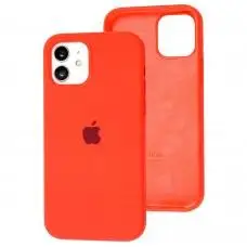 Чехол для iPhone 12 / 12 Pro Silicone Full арбузный / watermelon red