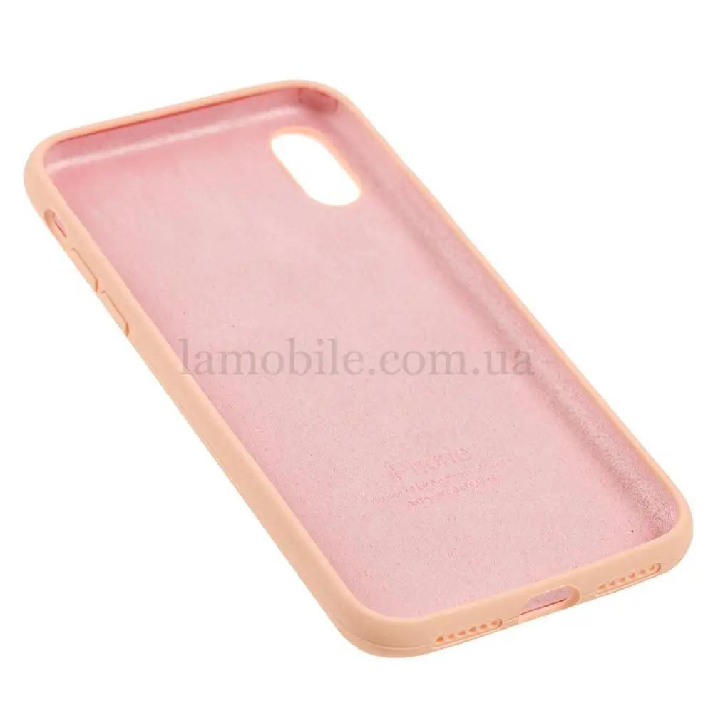 Чохол для iPhone X / Xs Silicone Full помаранчевий / grapefruit