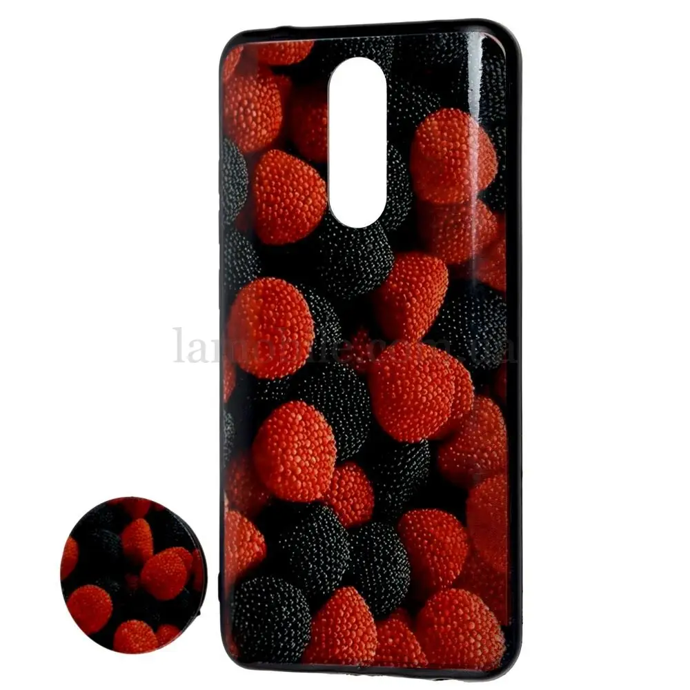 Чохол для Xiaomi Redmi 8 print + popsocket "суниця"
