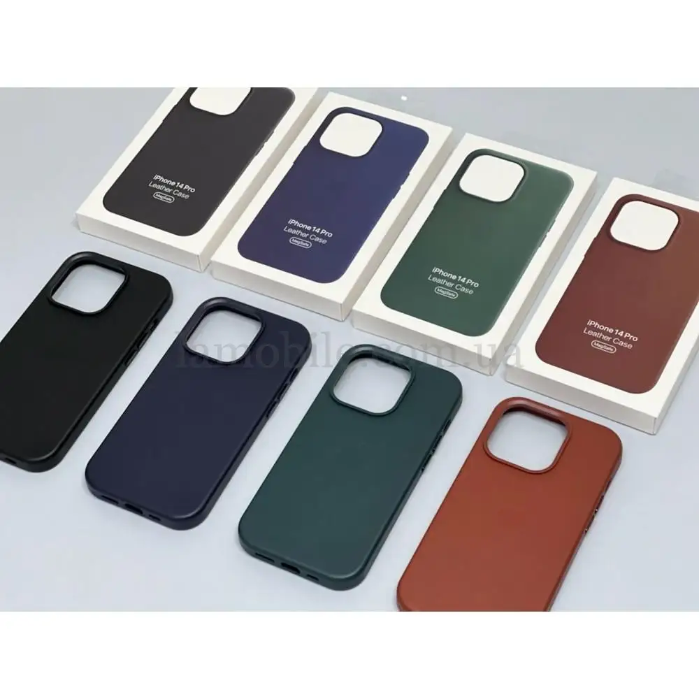 Чохол для iPhone 13 Pro Leather classic Full MagSafe brown