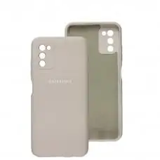 Чехол для Samsung Galaxy A03s (A037) Full camera серый