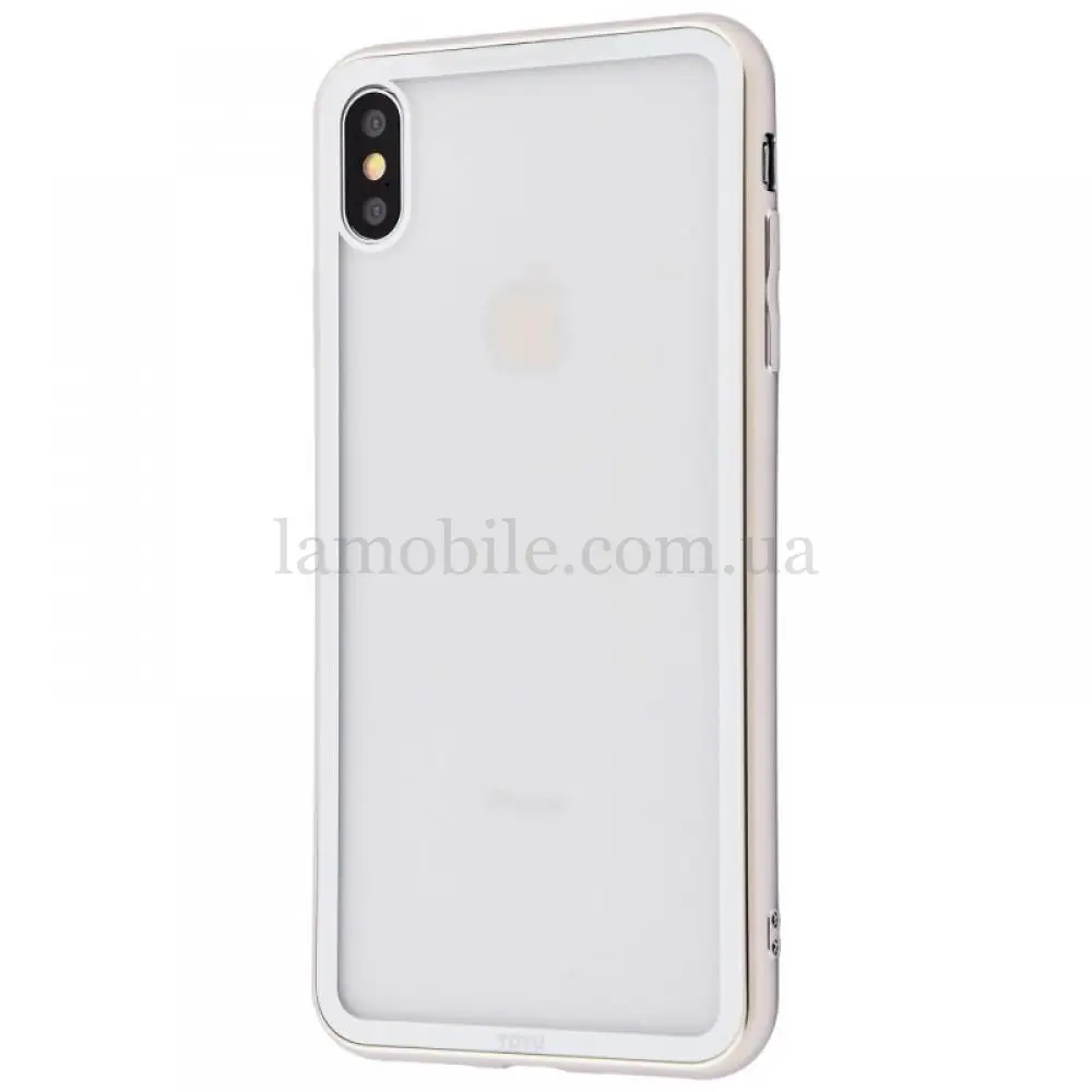 Чехол для iPhone Xs Max Style electroplating серебристо белый