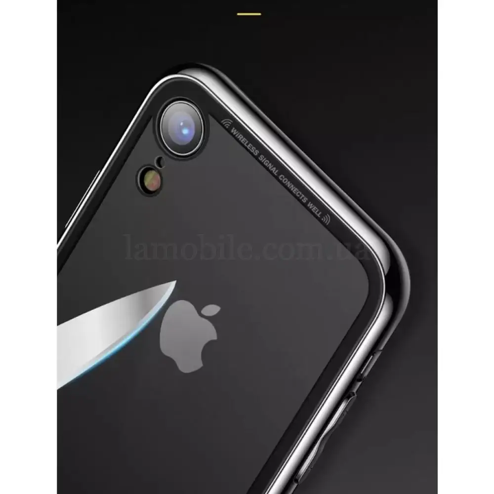 Чехол для iPhone Xs Max Style electroplating черно серый