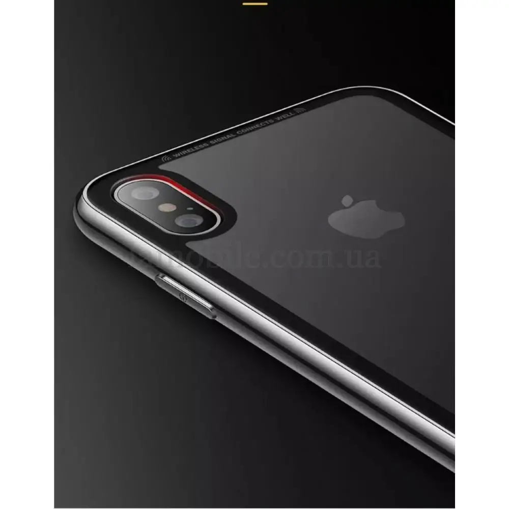 Чехол для iPhone Xs Max Style electroplating черно серый
