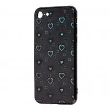 Чехол для iPhone 7 / 8 glass 3D черный