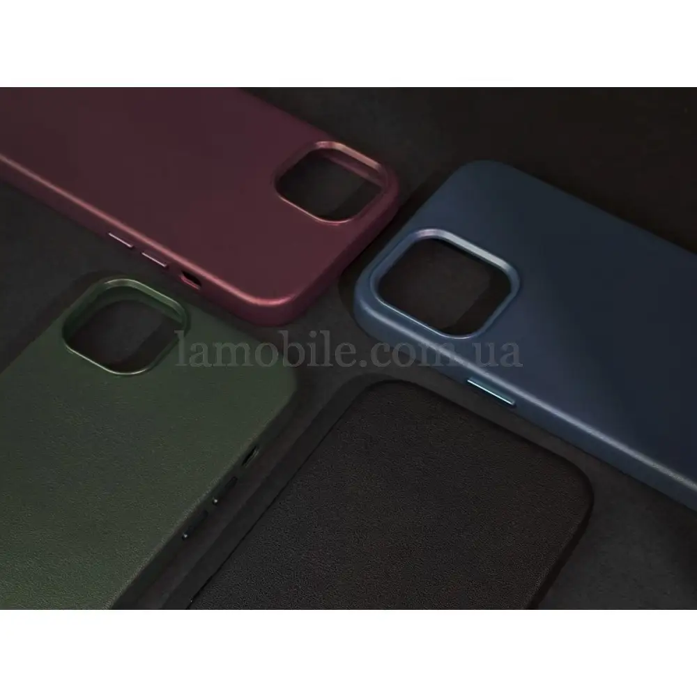 Чехол для iPhone 12 Pro Max WAVE Premium leather MagSafe deep violet 