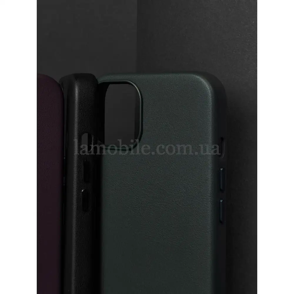 Чехол для iPhone 13 Pro WAVE Premium leather MagSafe black