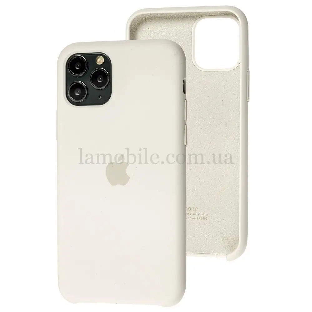 Чехол Silicone для iPhone 11 Pro Premium case antique white