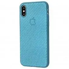 Чехол Carbon New для iPhone X / Xs голубой