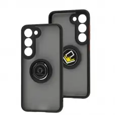 Чехол для Samsung Galaxy S23 (S911) LikGus Edging Ring черный/красный
