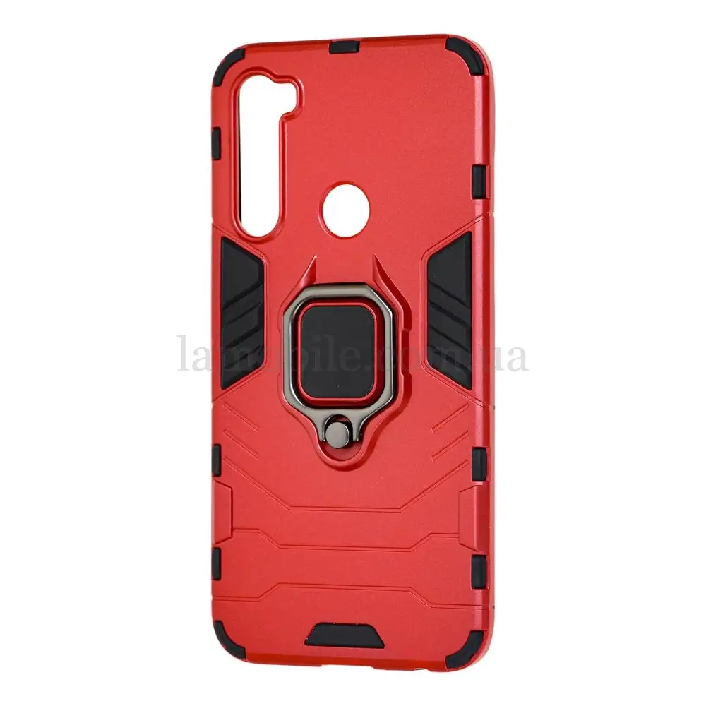 Чехол для Xiaomi Redmi Note 8 Transformer Ring ударопрочный красный