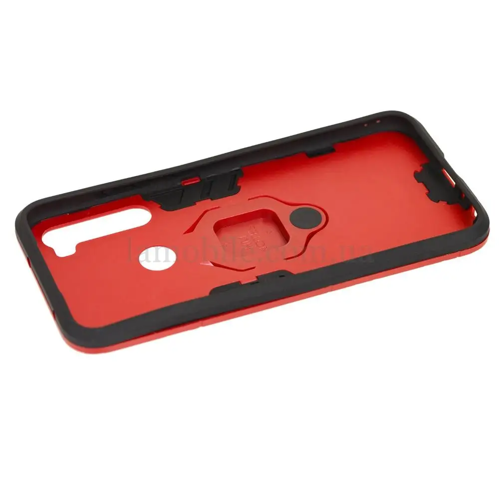 Чехол для Xiaomi Redmi Note 8 Transformer Ring ударопрочный красный