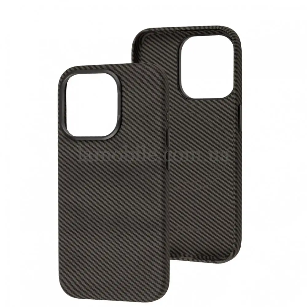 Чехол для iPhone 15 Pro Joyporodo Carbon MagSafe gray