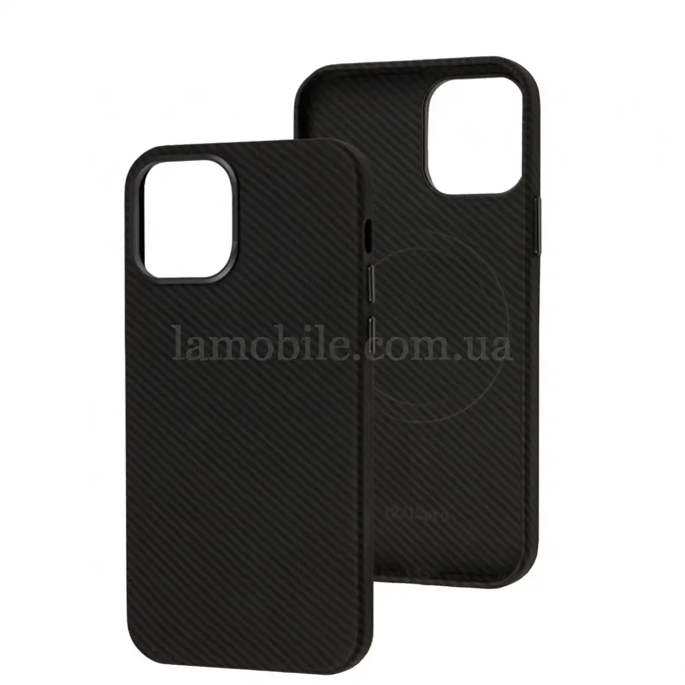 Чохол для iPhone 12 / 12 Pro Joyporodo Carbon MagSafe black