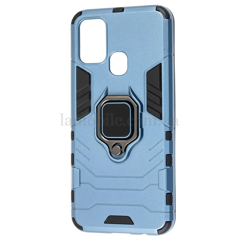 Чохол для Samsung Galaxy M31 (M315) Transformer Ring удароміцний з кільцем сірий