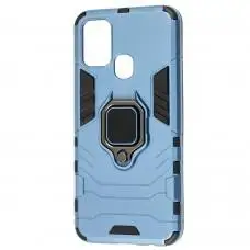 Чохол для Samsung Galaxy M31 (M315) Transformer Ring удароміцний з кільцем сірий
