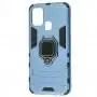 Чохол для Samsung Galaxy M31 (M315) Transformer Ring удароміцний з кільцем сірий