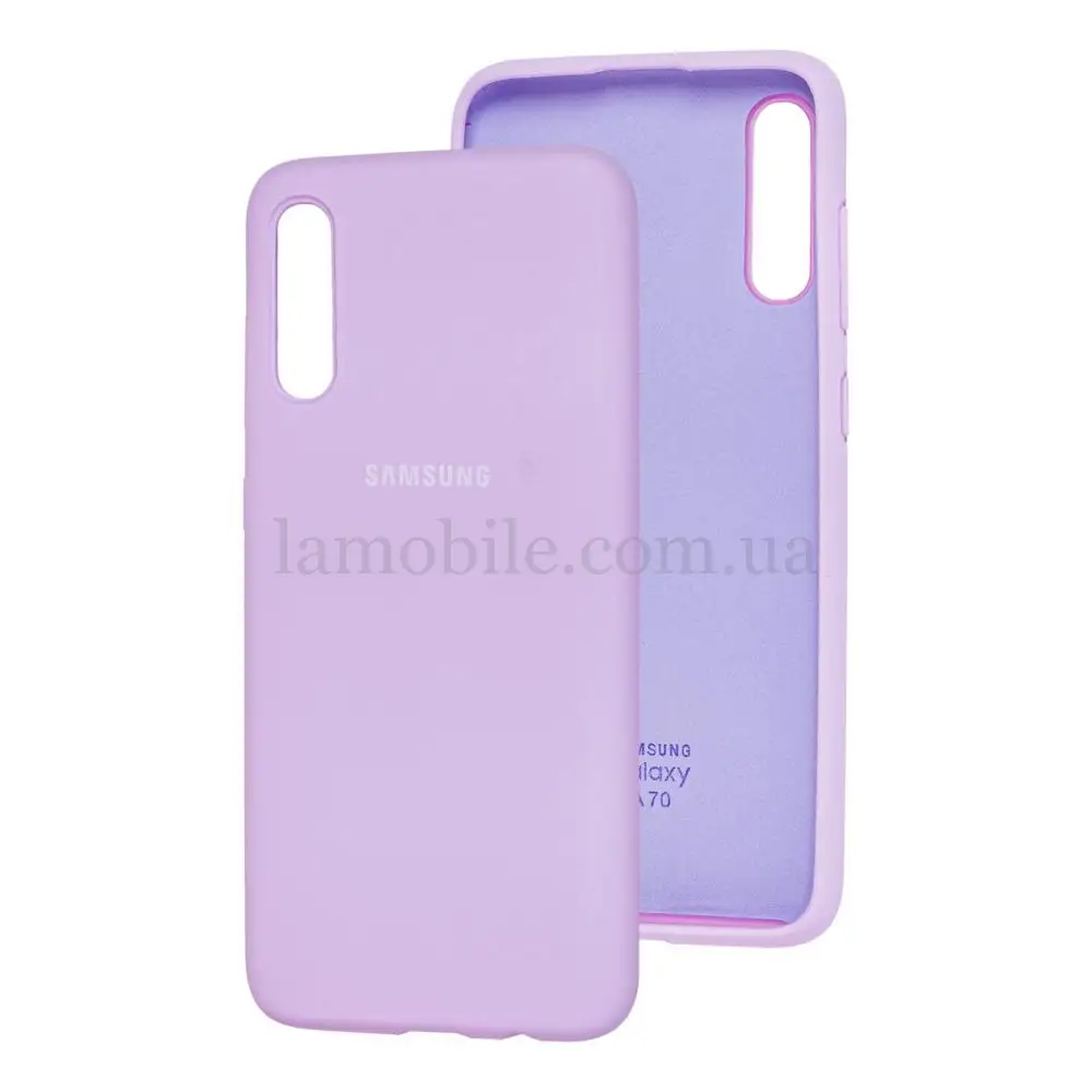 Чехол для Samsung Galaxy A70 (A705) Silicone Full светло-фиолетовый