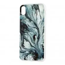 Чохол для iPhone Xr мармур "морська безодня"